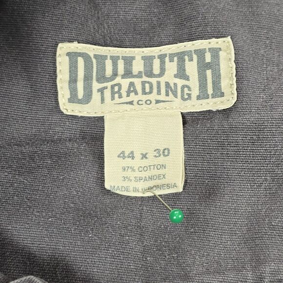 Duluth Flex Fire Hose Pants Mens 44x30 Gray Canvas Outdoor Relaxed Workwear - Picture 7 of 10